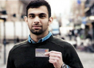Man with credit card